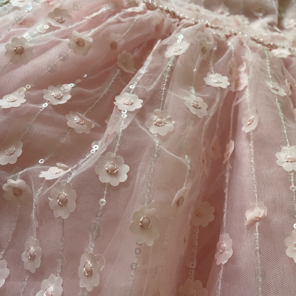 Flowers Embellished Dress - Picture 4 of 4